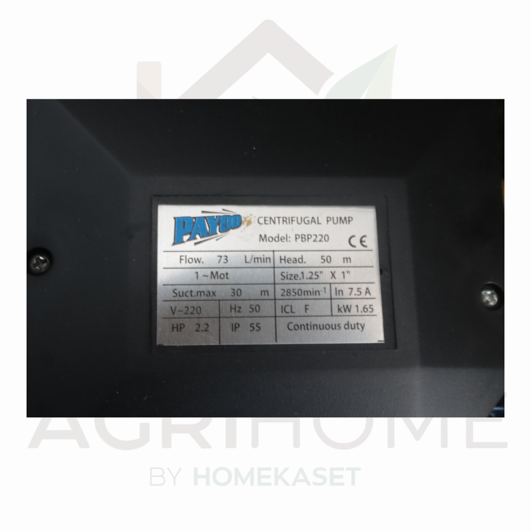 ปั๊มเจ็ทคู่ PAYOO พายุ 1 นิ้ว 2.2 แรงม้า