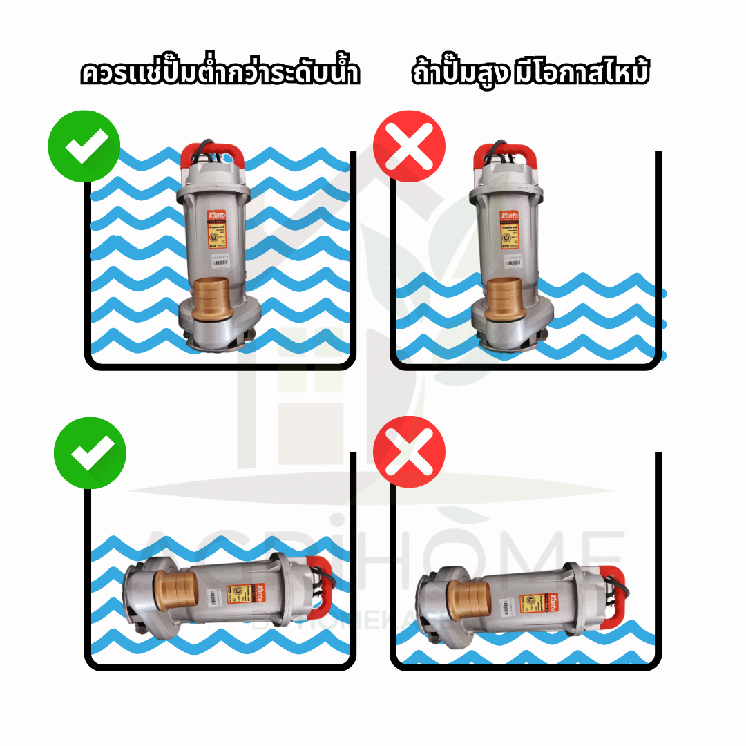 ปั๊มแช่ KANTO ดูดโคลน 2 นิ้ว