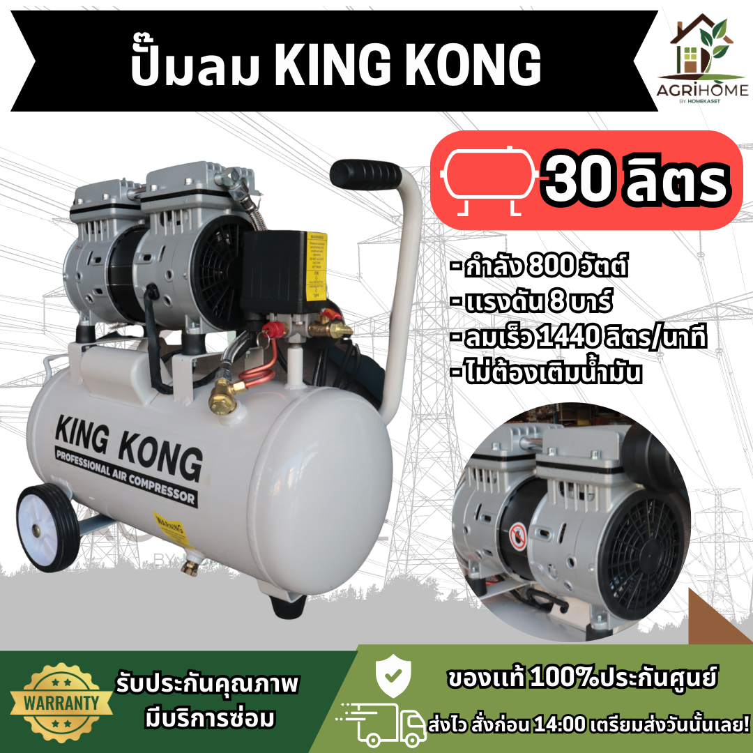 ปั๊มลม KING KONG คิงคอง 30 ลิตร
