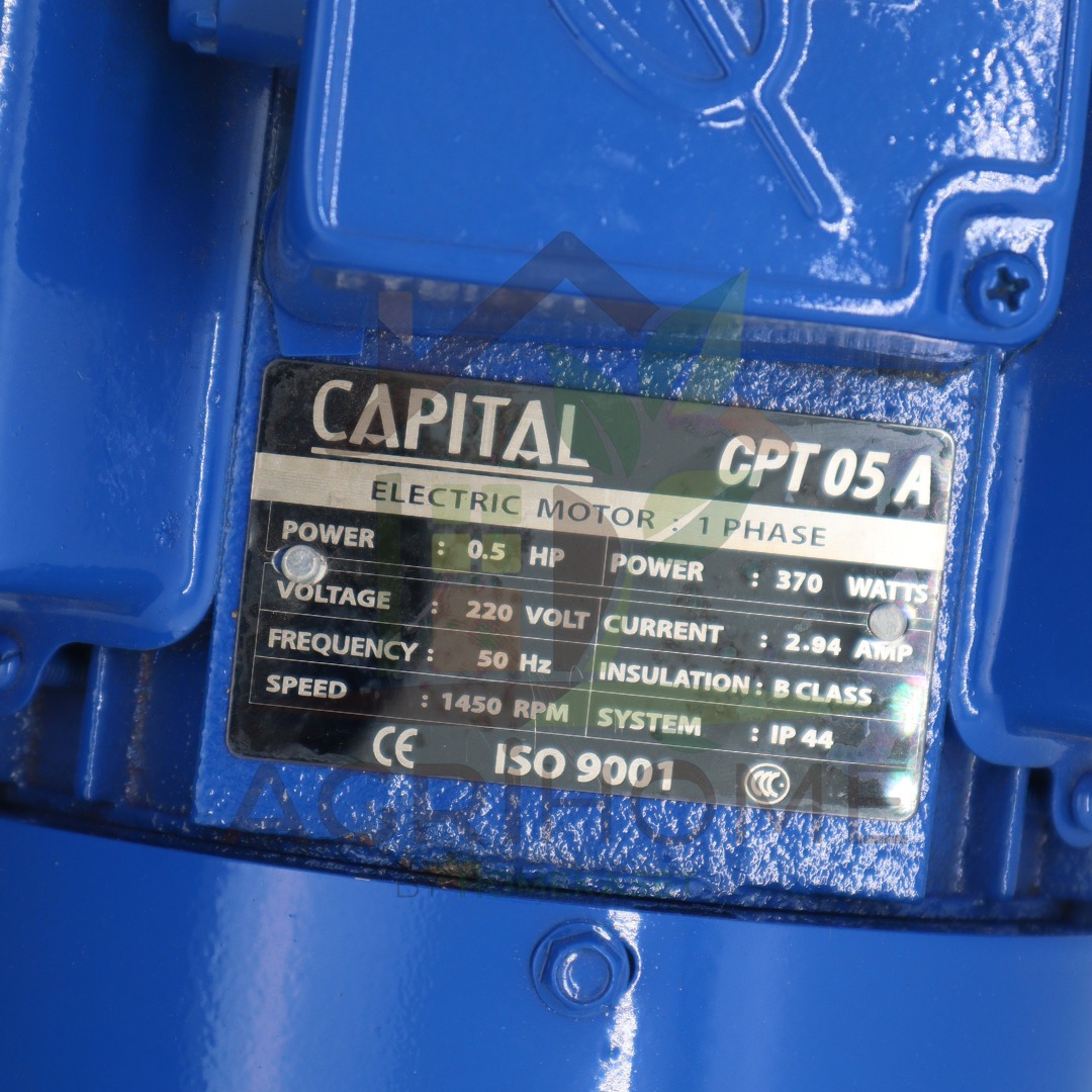 มอเตอร์ CAPITAL 0.5 แรงม้า รุ่น CPT05A