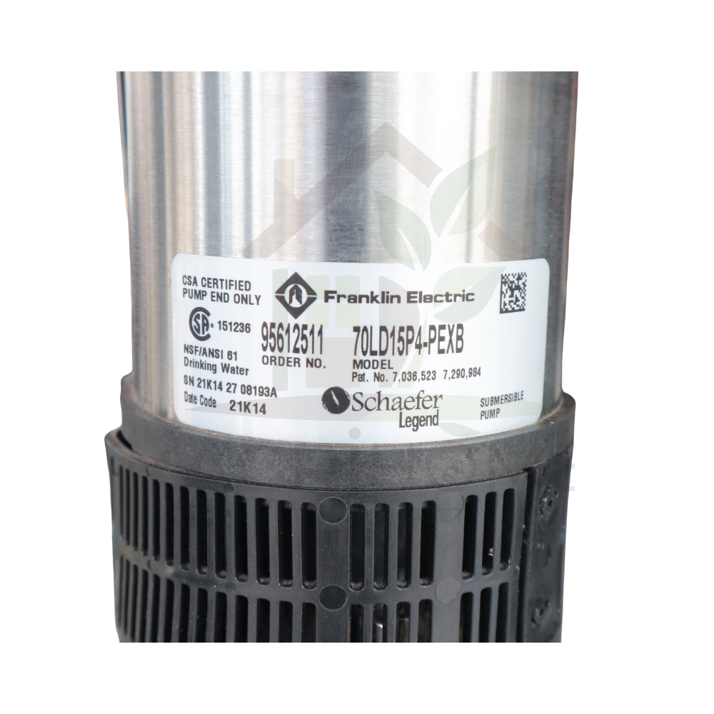 ปั๊มน้ำบาดาล Franklin Schaefer รุ่น Tri-Seal ขนาด 1.5 แรงม้า