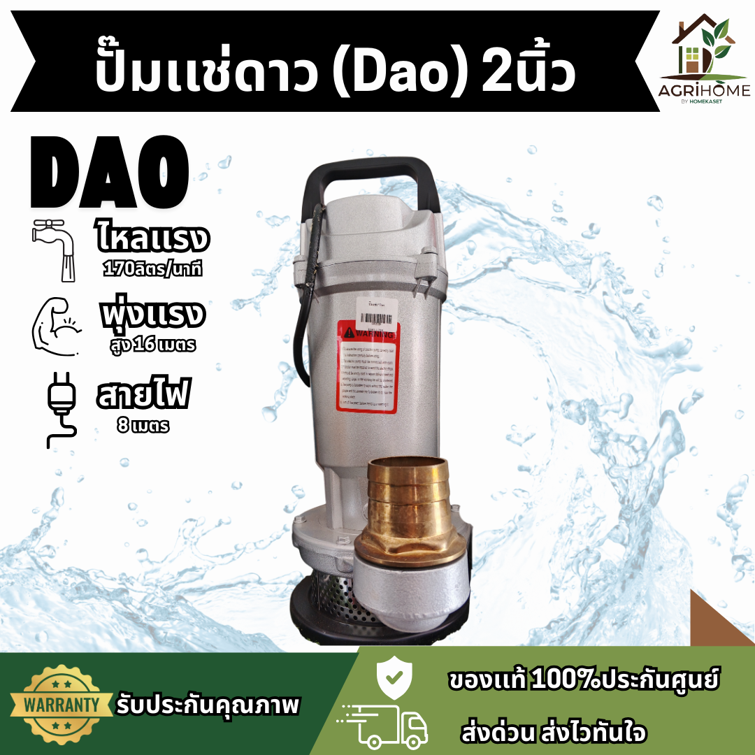 ปั๊มแช่ DAO ตราดาว 2 นิ้ว