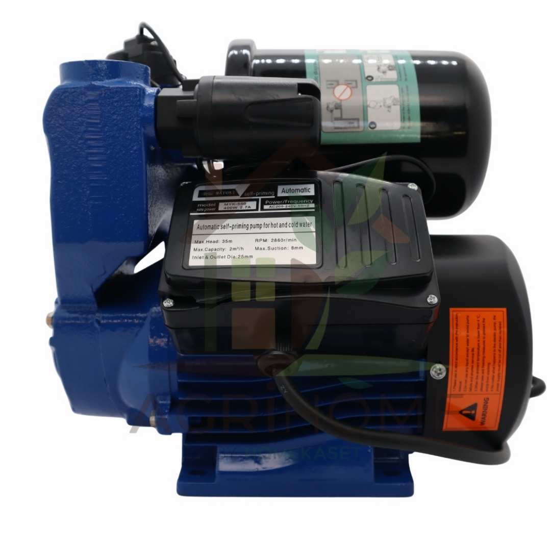 ปั๊มน้ำอัตโนมัติ Mayoki 1 นิ้ว รุ่น MYK-370 เเละ MK-550